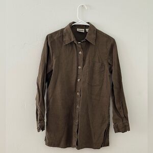 Chico's Linen Button-Up Shirt